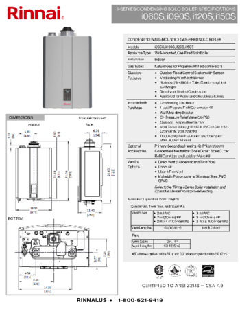  Rinnai Caldera de gas condensador i120SN, calentador de gas  natural para todo el hogar con diseño que ahorra espacio y características  inteligentes, (120 K BTU) : Herramientas y Mejoras del Hogar